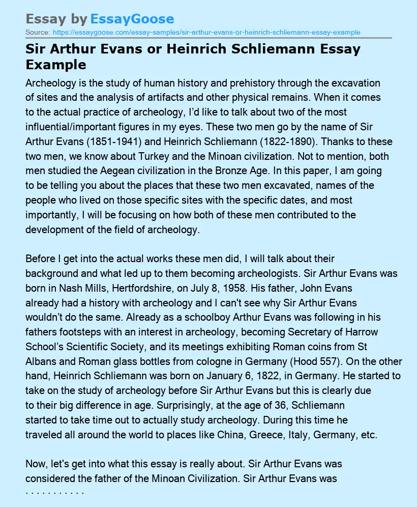 civilization essay example